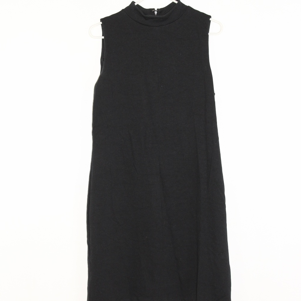 Kenar High Neck Sleeveless Black Dress (10)